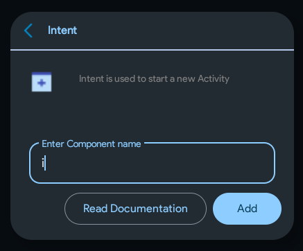 Add Intent